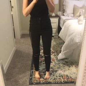 American Eagle high waisted black jeans